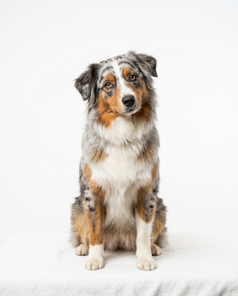 Australian Shepherd mit gepflegtem Fell – fellpro Hundefriseur